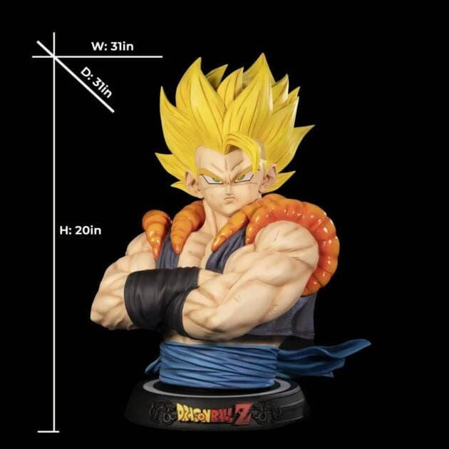 Dragon Ball KDC Gogeta SSJ Bust Life Size Resin Statue