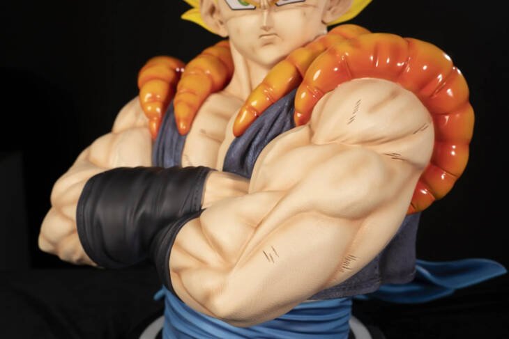 Dragon Ball KDC Gogeta SSJ Bust Life Size Resin Statue - Image 8