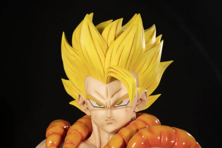 Dragon Ball KDC Gogeta SSJ Bust Life Size Resin Statue - Image 7