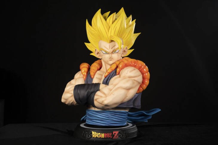 Dragon Ball KDC Gogeta SSJ Bust Life Size Resin Statue - Image 3